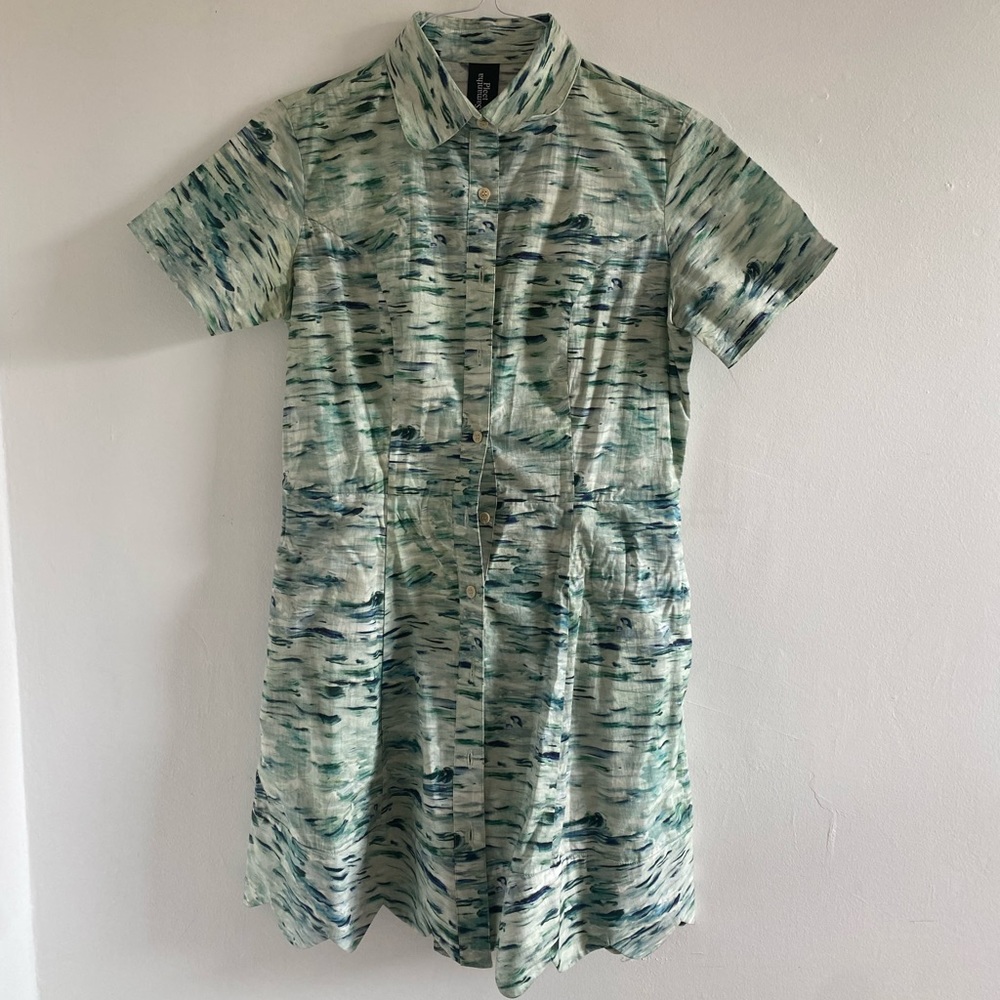 Samantha Pleet watercolor shirt dress